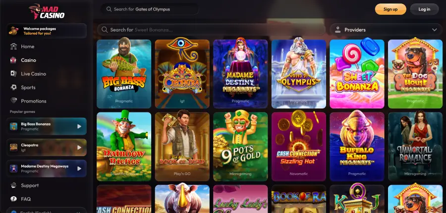 Avis Mad casino et impressions des joueurs
