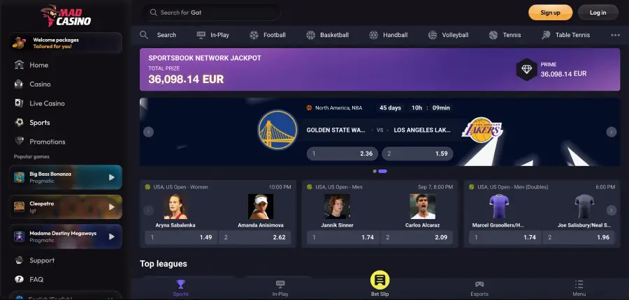 Délais de retrait Mad casino pour banque, e-wallets et crypto